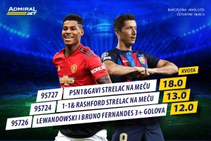 Ideja! Uzmeš bonus na AdmiralBet, na Levu i Bruna je večeras kvota 13!!!!